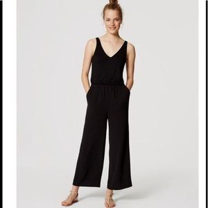 Loft Jumpsuit with Ruffled Detailing on Back